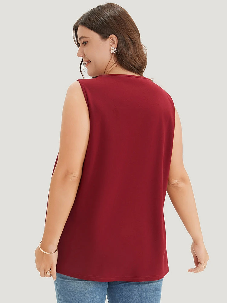 Solid Pearl Beaded Tank Top 7 Solid Pearl Beaded Tank Top - Image 5