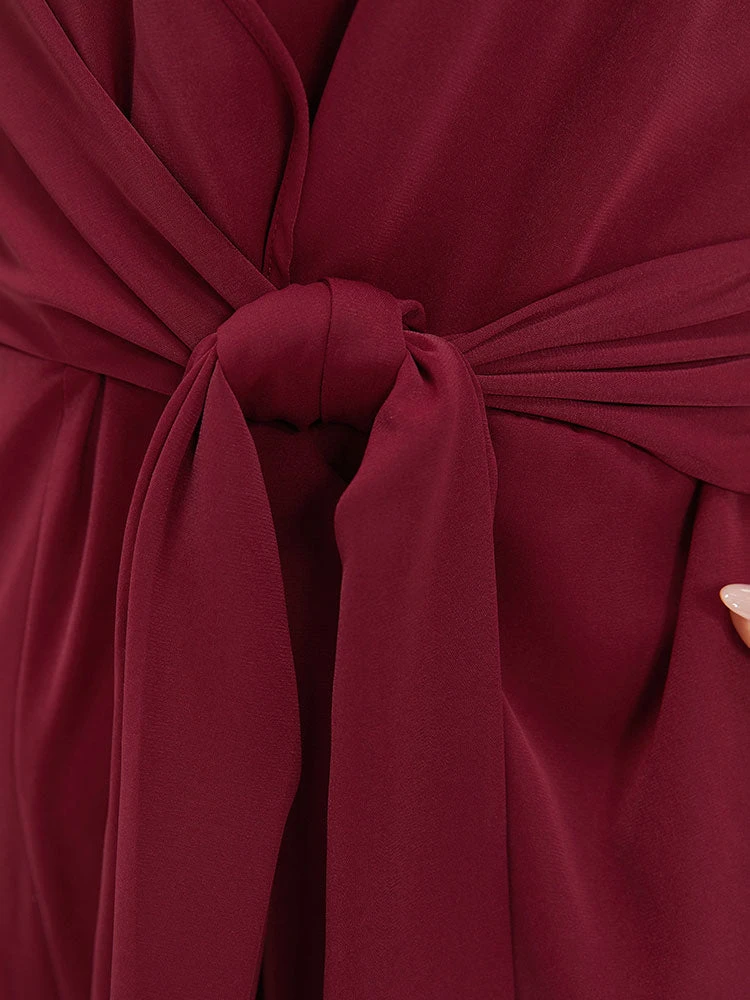 Plain Surplice Neck Twist Front Cami Jumpsuit 8 Plain Surplice Neck Twist Front Cami Jumpsuit - Image 6