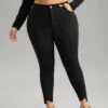 Solid Asymmetrical Hem Pocket Ankle Pants 1 Solid Asymmetrical Hem Pocket Ankle Pants -Bloomchic Shop 954188339 dy