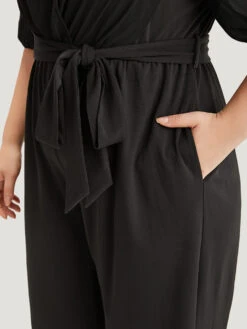 Plain Square Neck Pocket Belted Zipper Jumpsuit -Bloomchic Shop 95682478 wm 05f08dd2 85fc 4115 aa37 c1d6a68a4265