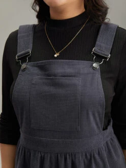 Corduroy Adjustable Straps Gathered Pocket Jumpsuit -Bloomchic Shop 957384840 bb