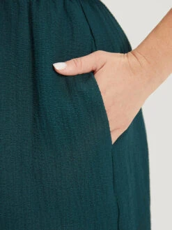 Plain Pocket Drawstring Surplice Neck Tank Jumpsuit -Bloomchic Shop 974864377 dc