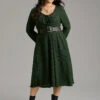 Square Neck Solid Drawstring Rib Knit Dress -Bloomchic Shop 978694192 es ec263234 11d6 43be a07c 75834725aaa0