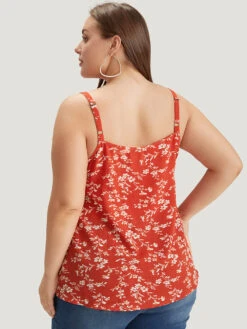 Ditsy Floral Ruffle Trim Cami Top 17 Ditsy Floral Ruffle Trim Cami Top -Bloomchic Shop 982681436 kn