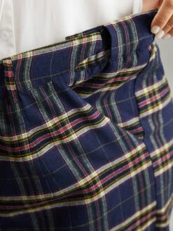 Plaid Pocket Eyelet Belted Straight Leg Pants -Bloomchic Shop 984904902 uy f8eccf33 a568 4dc4 8da8 d9eef1f4f5ce