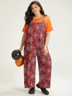 Halloween Spider Web Print Pocket Overall Cami Jumpsuit -Bloomchic Shop 984959133 ir ae3ecbb7 34c6 4d7b b39f 6327a1a60d94