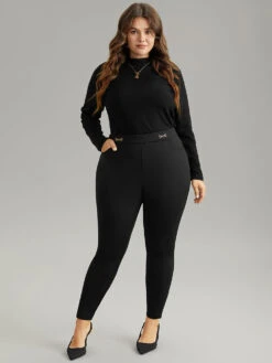 Plain Buckle Detail Slant Pocket Pants 13 Plain Buckle Detail Slant Pocket Pants -Bloomchic Shop 986152523 nl