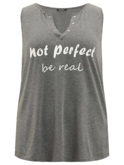 Letter Print Button Notched Tank Top -Bloomchic Shop 986337617 hg 54fe4087 678f 4895 ae21 cb2088973873