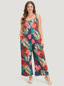 Floral Print Pocket Cami Jumpsuit -Bloomchic Shop 993699843 fv 7665f5b8 a347 444f bcd7 8f152b936f14