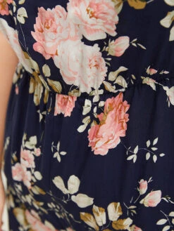 Floral Belt Pocket Knot Shoulder Jumpsuit -Bloomchic Shop 994678822 fh