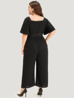 Contrast Stitch Pocket Button Detail Belted Zipper Jumpsuit -Bloomchic Shop 994880921 fl 8a2a3596 1c0a 4e33 b425 c13a015b01af