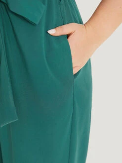 Supersoft Essentials Plain Surplice Neck Belted Jumpsuit 20 Supersoft Essentials Plain Surplice Neck Belted Jumpsuit -Bloomchic Shop 996344589 jc 89036063 fb41 4d42 85ce 97fd9051f947