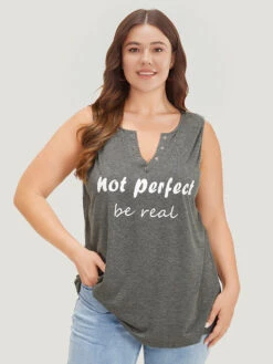 Letter Print Button Notched Tank Top -Bloomchic Shop 997245135 wx febf01f8 029f 4065 b1b9 8d97bfe04156