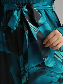 Floral Square Neck Gathered Belted Jumpsuit 19 Floral Square Neck Gathered Belted Jumpsuit -Bloomchic Shop 998987920 kd